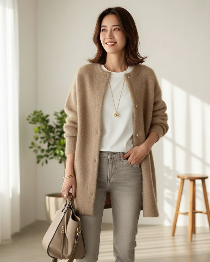 Kath | Chique en comfortabel damesvest van wol en mohair