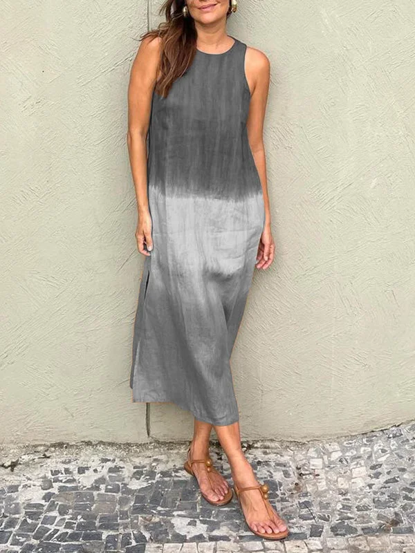 Kyline - Casual maxi jurk van katoen en linnen