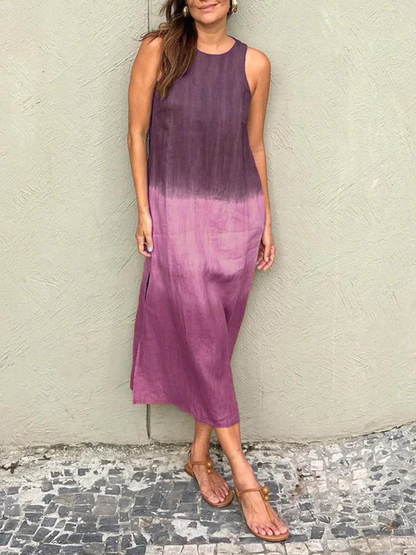 Kyline - Casual maxi jurk van katoen en linnen