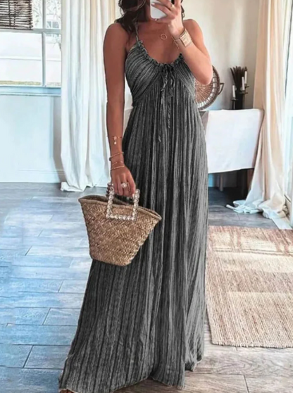Leilani - Halter Maxi Jurk met Bretels