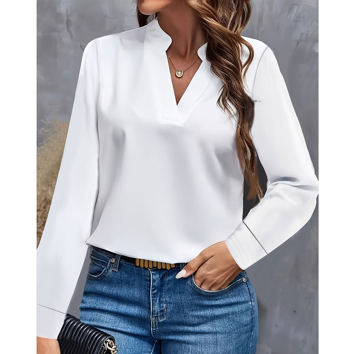 Loose Shirt – V-hals Design & Comfortabele Pasvorm
