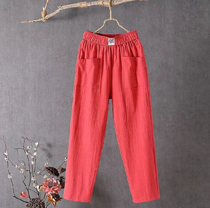 Casual katoenen broek