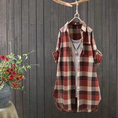 Yanaika Blouse | Linnen Blouse met lange mouwen