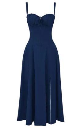 Mirea - Medium gebloemde strapless jurk