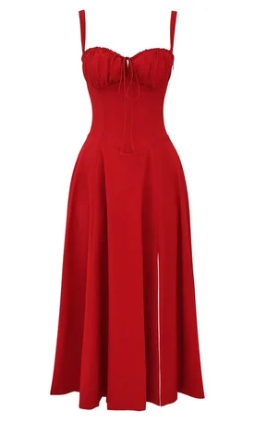 Mirea - Medium gebloemde strapless jurk