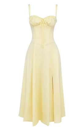 Mirea - Medium gebloemde strapless jurk