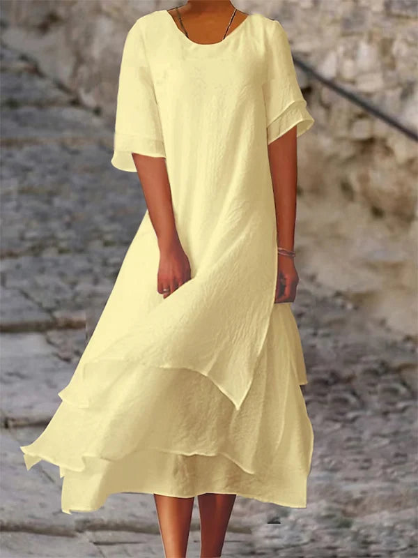 Nara - Elegante en chique jurk met laagjes