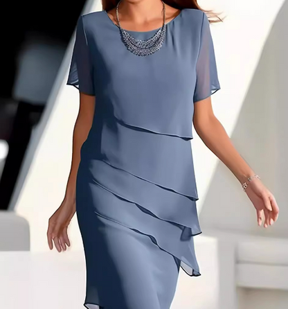 Natalia - Effen mouwloze mini jurk