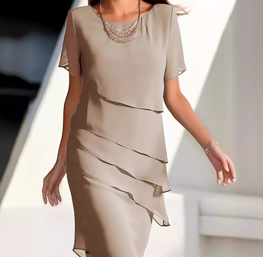 Natalia - Effen mouwloze mini jurk