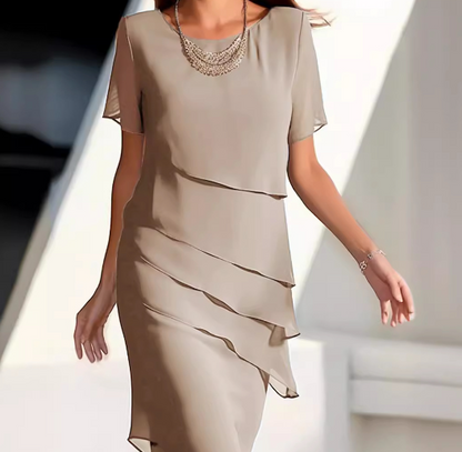 Natalia - Effen mouwloze mini jurk