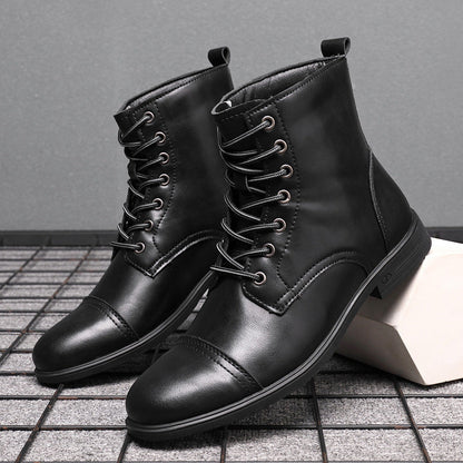 Elyvora™ | Elegante Leren Laarzen voor Mannen