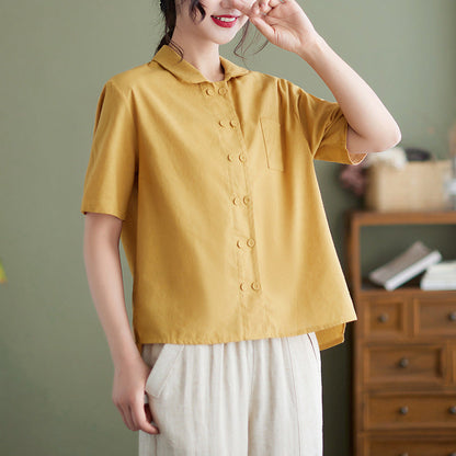 Aria - Knoopblouse Voor Dames - Klassiek & Comfortabel