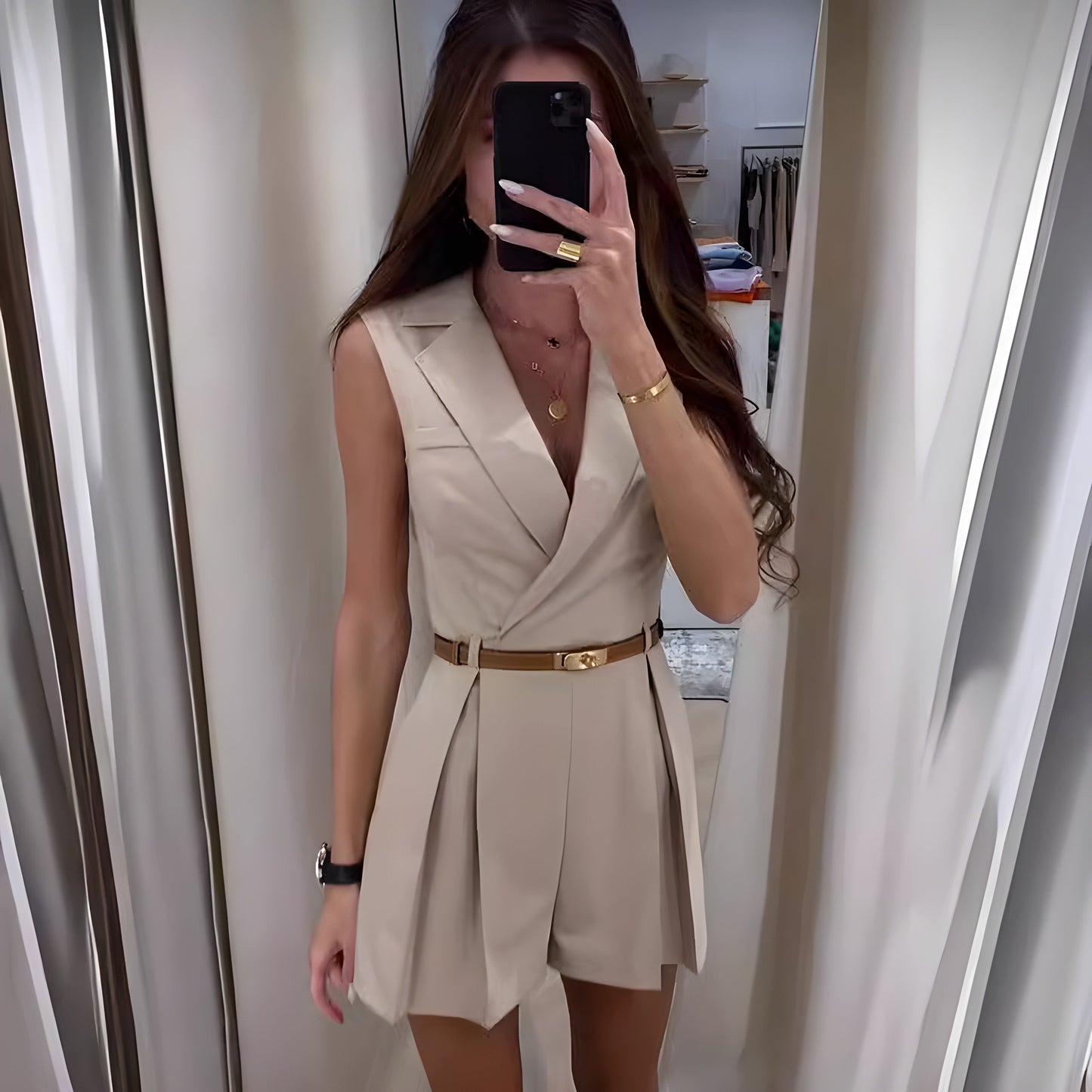 Marga - Elegante mouwloze jumpsuit