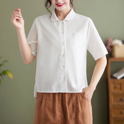 Aria - Knoopblouse Voor Dames - Klassiek & Comfortabel