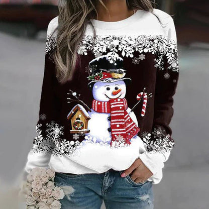 Floreva Kersttrui met sneeuwpop