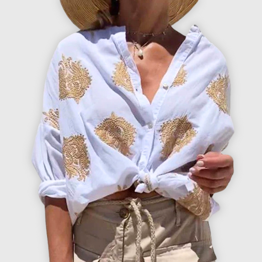 Lichtgewicht elegante damesblouse Handgemaakt
