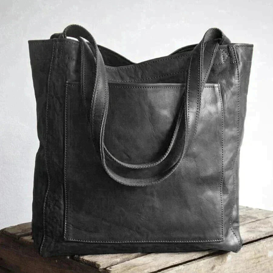 Veda™ - Grote Leren Boodschappentas