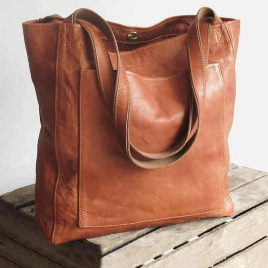 Veda™ - Grote Leren Boodschappentas