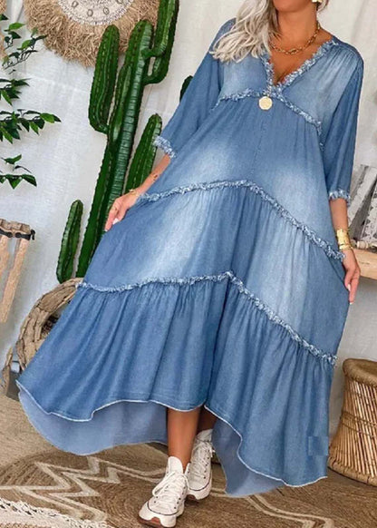 Rohan - Denim Maxi-Jurk