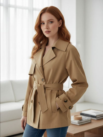 Ryan | Casual trenchcoat voor dames met chique en comfortabele riem