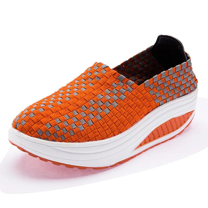 Geweven Platform Sneakers