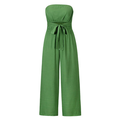 Strapless Wijde Pijpen Jumpsuit | Zomer 2024 Chique Romper | Sexy Slim Fit