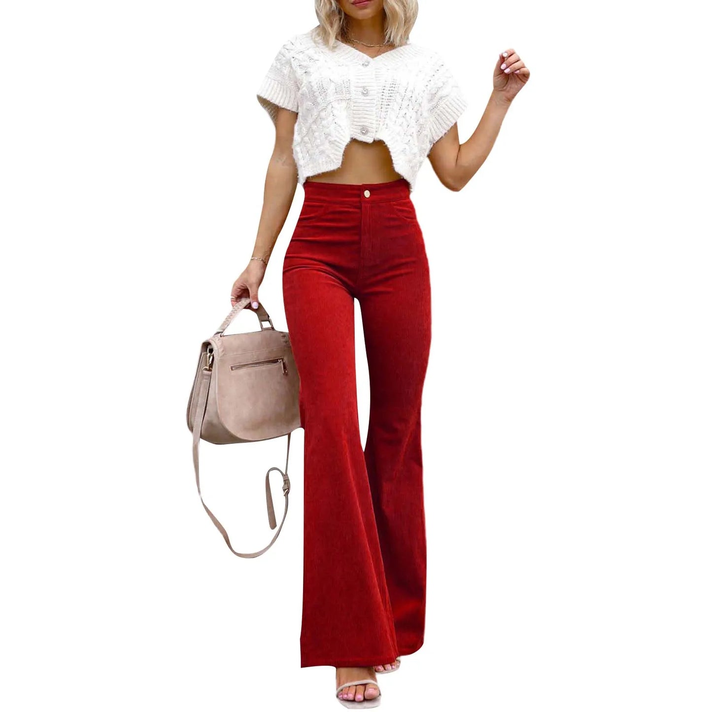 Ethel - Trendy Uitlopende Broek voor Vrouwen