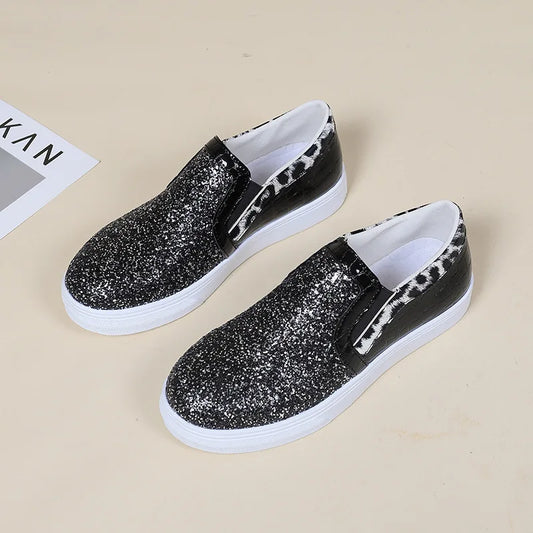 Glitter Pailletten Platte Loafers