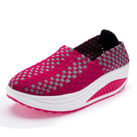 Geweven Platform Sneakers