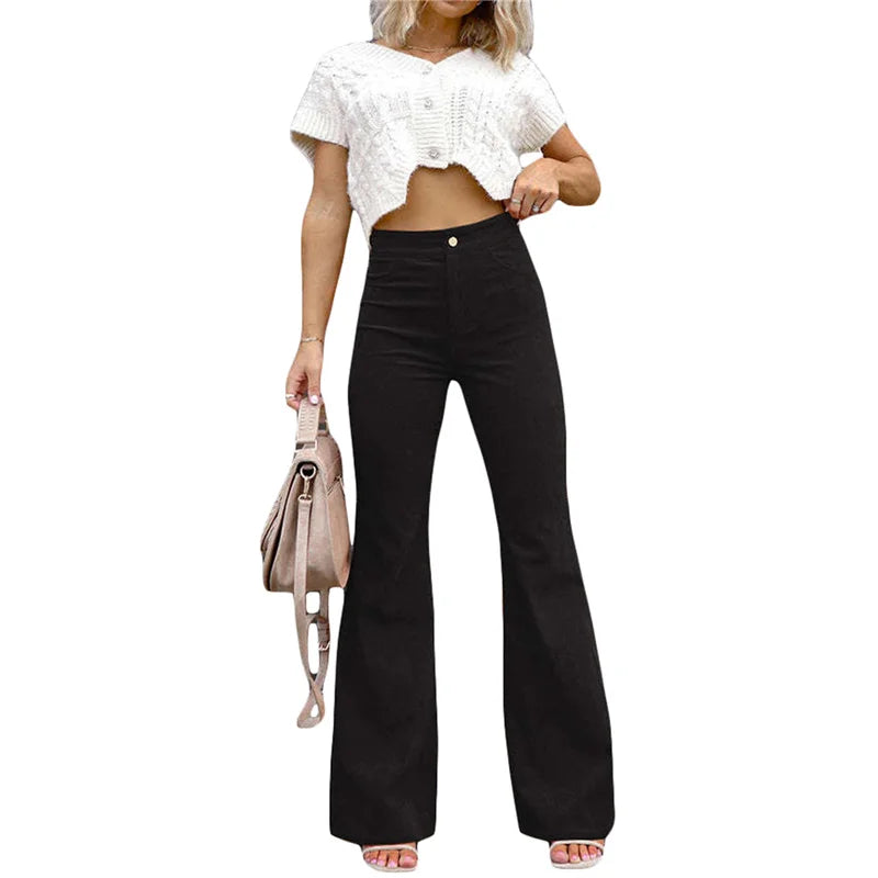 Ethel - Trendy Uitlopende Broek voor Vrouwen