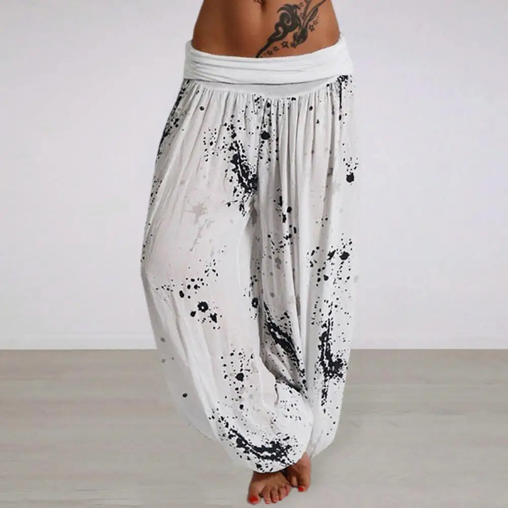 Tie Dye broek met print voor dames