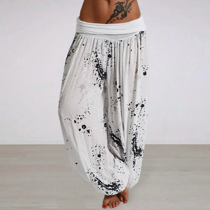 Tie Dye broek met print voor dames