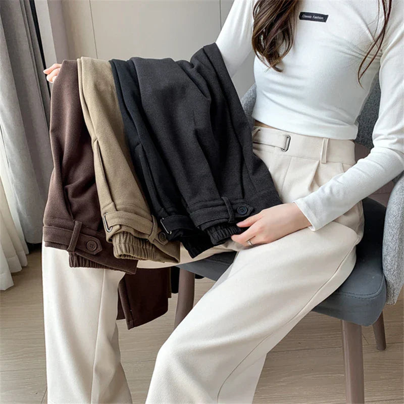 Sophie | Wollen Pantalon | Tijdloze Luxe | Geweven Wolmix