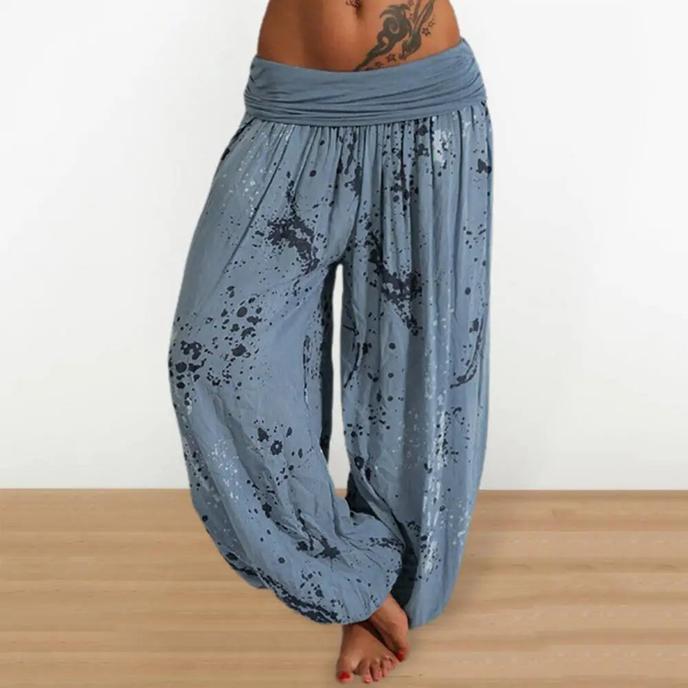 Tie Dye broek met print voor dames