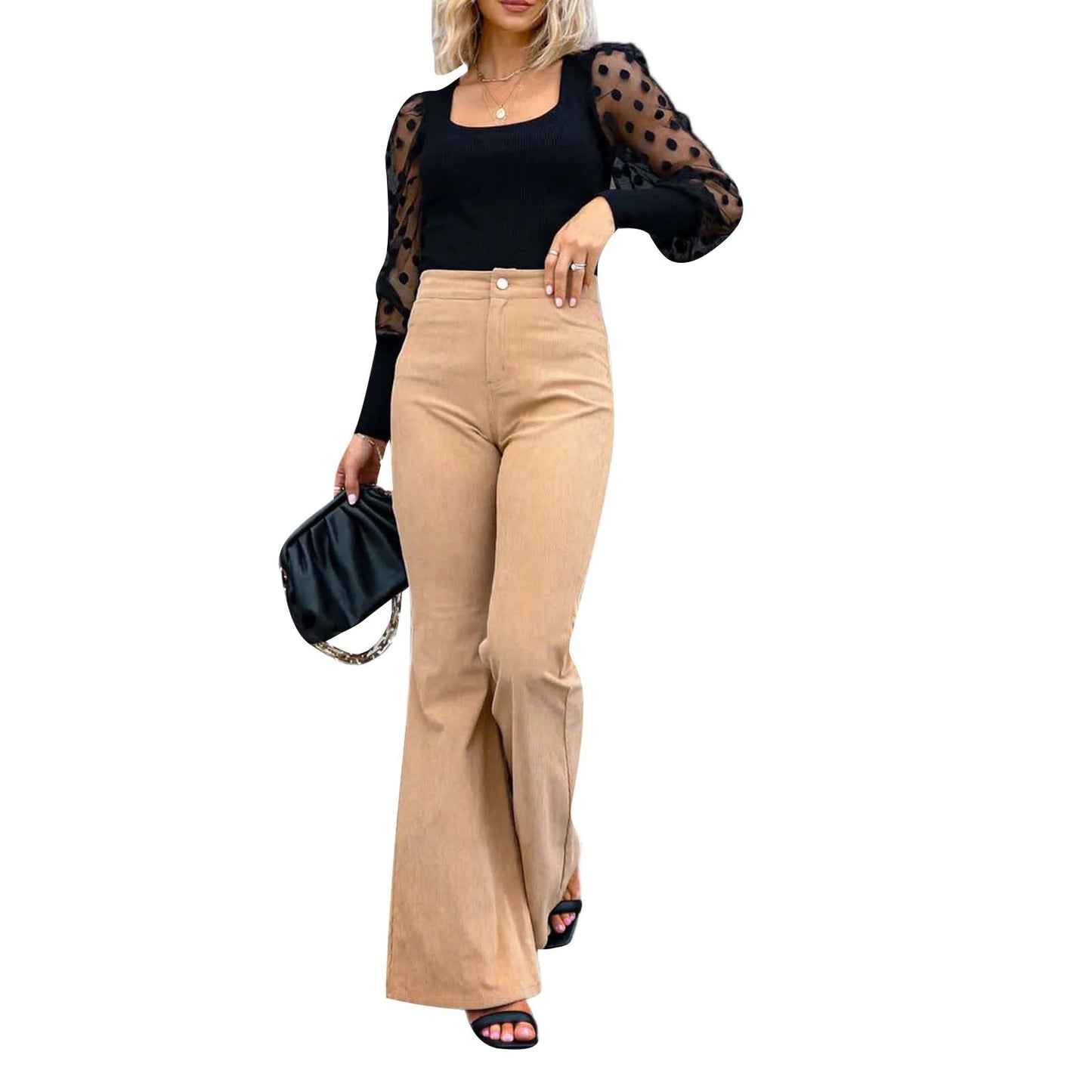 Ethel - Trendy Uitlopende Broek voor Vrouwen