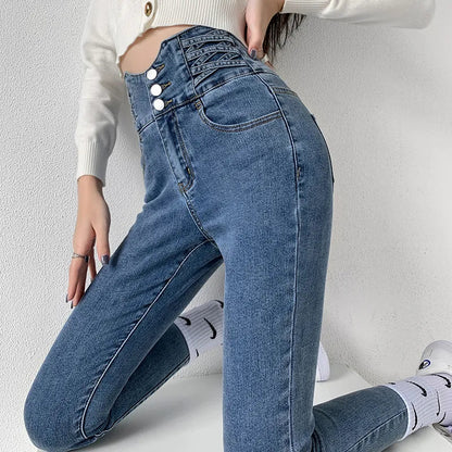 Vintage dames kokerjeans Zocker