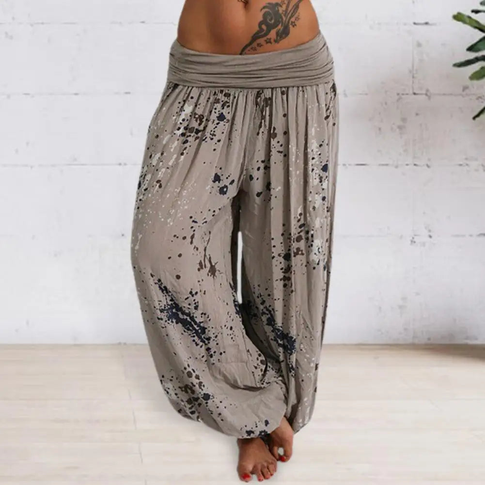 Tie Dye broek met print voor dames