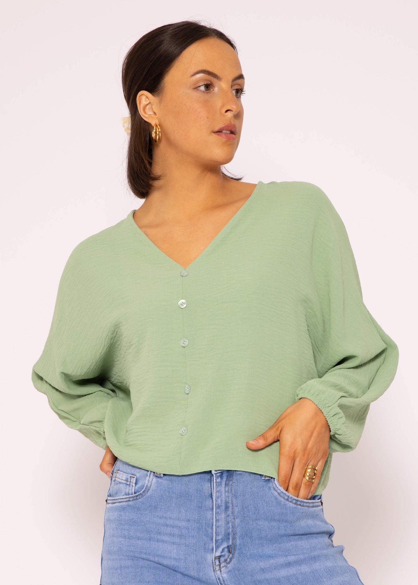 Lucy - Oversized vloeiende top