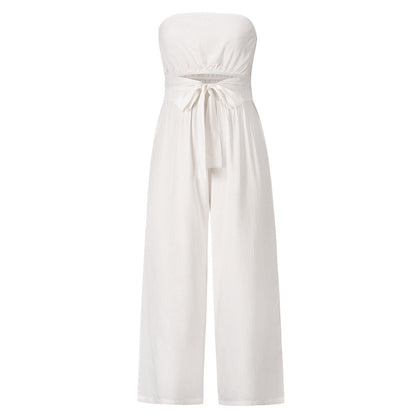 Strapless Wijde Pijpen Jumpsuit | Zomer 2024 Chique Romper | Sexy Slim Fit