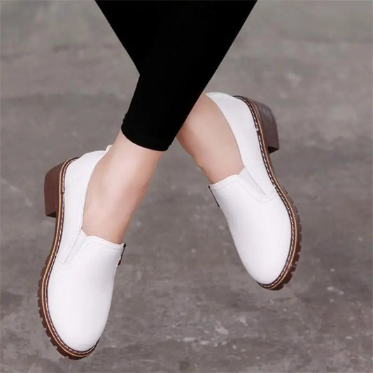 Lage hop Oxford platform casual loafers
