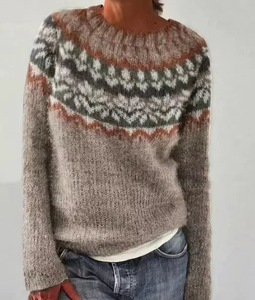 Charlotte | Trendy, chique en comfortabele gebreide damespullover