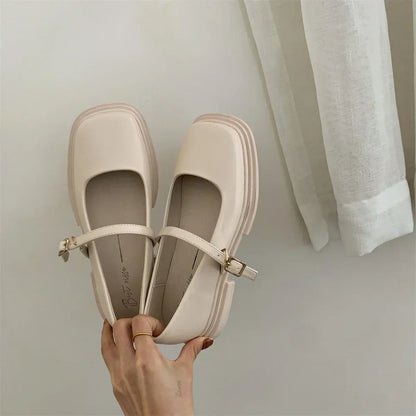 Klassieke pumps met vierkante teen