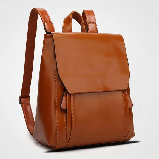 Carmine | Elegante PU Leren Laptop Rugzak - Gewatteerd & Praktisch