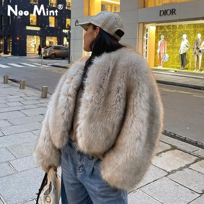 Mila | Korte damesjas van imitatiebont, chic en comfortabel