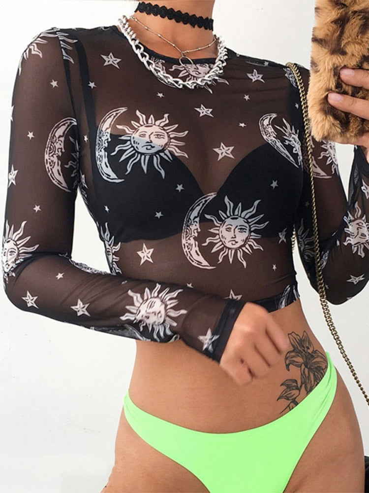 Maan Mesh Top | Stijlvol & sexy