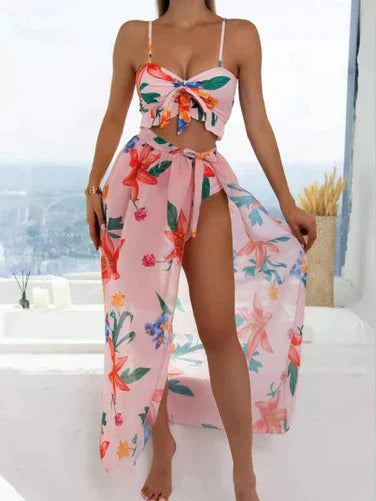 Ade 3-delige comfortabele zomerset met bloemenprint voor dames