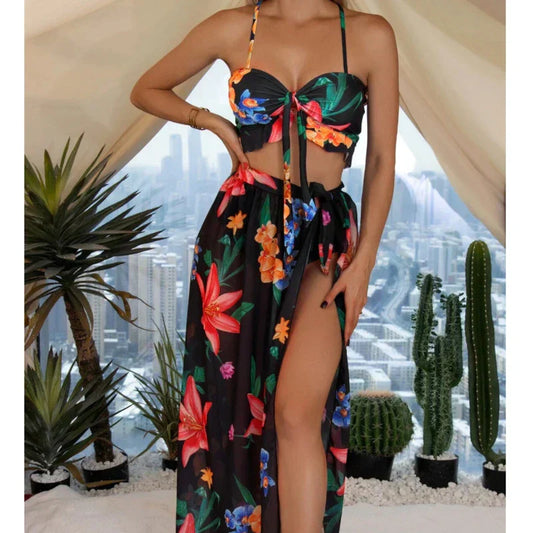 Ade 3-delige comfortabele zomerset met bloemenprint voor dames