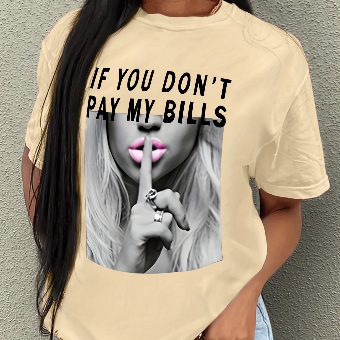 T-shirt met print – Korte Mouwen & Ronde Hals