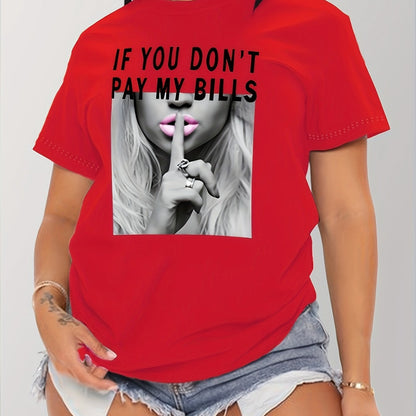 T-shirt met print – Korte Mouwen & Ronde Hals