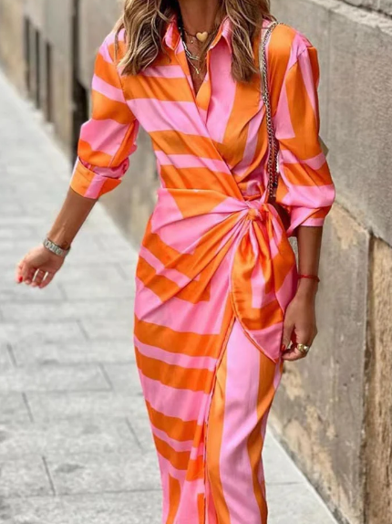 Trina - Sommer jurk met dubbele knopen